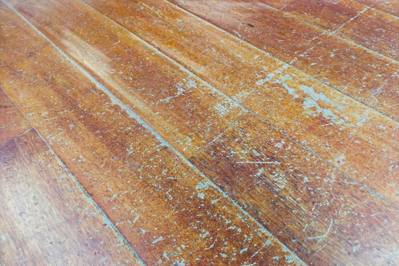Damaged Bamboo Floor