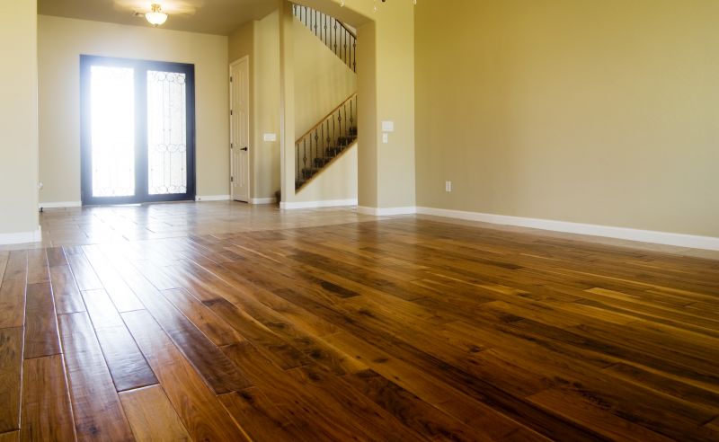 Wood Floor Installation in Living Room
